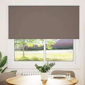 vidaXL Mörkläggningsgardin kaffe 160x175 cm tyg bredd 156,6 cm