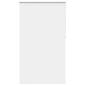 vidaXL Rullgardin mörkläggningsgardin vit 130x230 cm tyg bredd 126,6cm