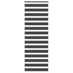 vidaXL Rullgardin zebra svart 70x200 cm tyg bredd 65,9 cm polyester