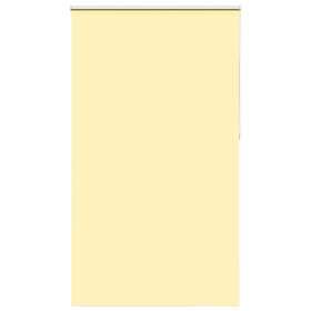 vidaXL Rullgardin mörkläggningsgul 125x230 cm tyg bredd 121,6 cm