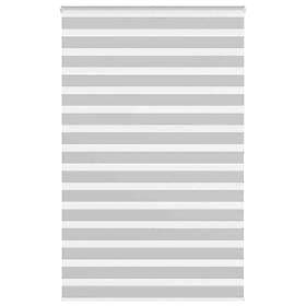 vidaXL Rullgardin zebra ljusgrå 145x200 cm tyg bredd 140,9cm polyester