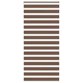 vidaXL Rullgardin zebra brun 115x230 cm tyg bredd 110,9 cm polyester