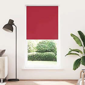 vidaXL Rullgardin mörkläggningsröd 115x230 cm tyg bredd 110,7 cm
