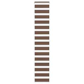 vidaXL Rullgardin zebra brun 50x200 cm tyg bredd 45,9 cm polyester