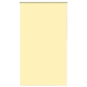 vidaXL Rullgardin mörkläggningsgul 120x230 cm tyg bredd 116,6 cm