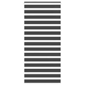 vidaXL Rullgardin zebra svart 110x200 cm tyg bredd 105,9 cm polyester