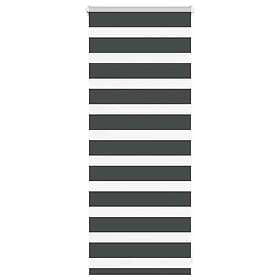 vidaXL Rullgardin zebra svart 60x100 cm tyg bredd 55,9 cm polyester