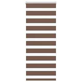vidaXL Rullgardin zebra brun 60x150 cm tyg bredd 55,9 cm polyester
