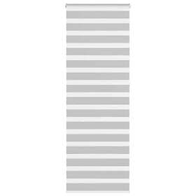vidaXL Rullgardin zebra ljusgrå 80x230 cm tyg bredd 75,9 cm polyester