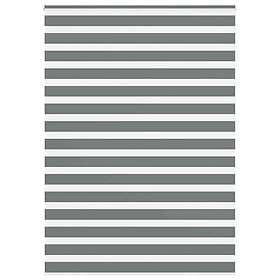 vidaXL Rullgardin zebra mörkgrå 160x230 cm tyg bredd 155,9cm polyester