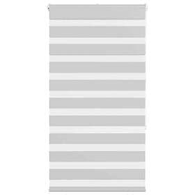 vidaXL Rullgardin zebra ljusgrå 75x150 cm tyg bredd 70,9 cm polyester