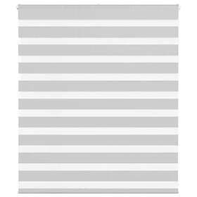 vidaXL Rullgardin zebra ljusgrå 125x100 cm tyg bredd 120,9cm polyester