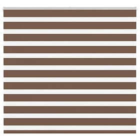 vidaXL Rullgardin zebra brun 165x150 cm tyg bredd 160,9 cm polyester