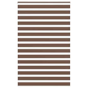 vidaXL Rullgardin zebra brun 150x200 cm tyg bredd 145,9 cm polyester