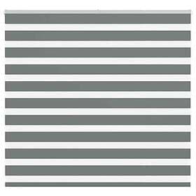 vidaXL Rullgardin zebra mörkgrå 165x150 cm tyg bredd 160,9cm polyester