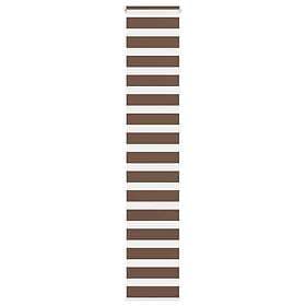 vidaXL Rullgardin zebra brun 40x230 cm tyg bredd 35,9 cm polyester