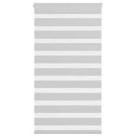 vidaXL Rullgardin zebra ljusgrå 75x100 cm tyg bredd 70,9 cm polyester
