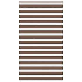 vidaXL Rullgardin zebra brun 135x230 cm tyg bredd 130,9 cm polyester