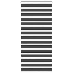 vidaXL Rullgardin zebra svart 110x230 cm tyg bredd 105,9 cm polyester
