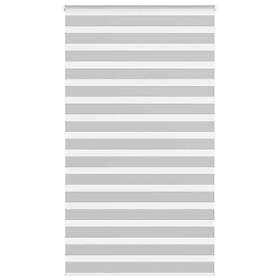 vidaXL Rullgardin zebra ljusgrå 135x200 cm tyg bredd 130,9cm polyester