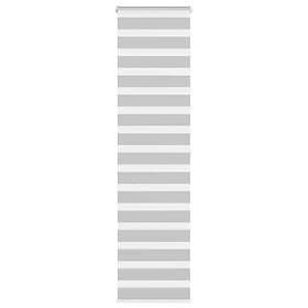 vidaXL Rullgardin zebra ljusgrå 65x200 cm tyg bredd 60,9 cm polyester
