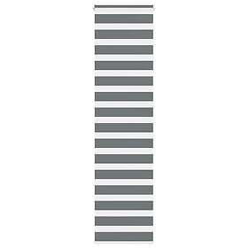 vidaXL Rullgardin zebra mörkgrå 60x230 cm tyg bredd 55,9 cm polyester