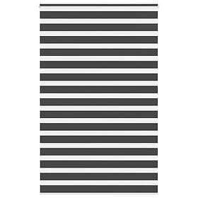 vidaXL Rullgardin zebra svart 150x230 cm tyg bredd 145,9 cm polyester