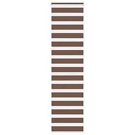 vidaXL Rullgardin zebra brun 60x230 cm tyg bredd 55,9 cm polyester