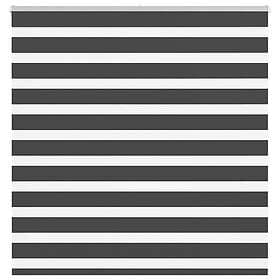 vidaXL Zebra rullgardin svart 150x100 cm tyg bredd 145,9 cm polyester