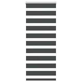 vidaXL Rullgardin zebra svart 60x150 cm tyg bredd 55,9 cm polyester
