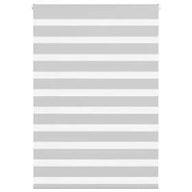 vidaXL Rullgardin zebra ljusgrå 110x150 cm tyg bredd 105,9cm polyester