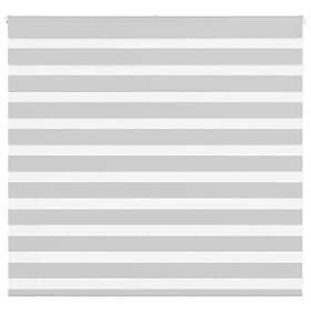 vidaXL Rullgardin zebra ljusgrå 155x100 cm tyg bredd 150,9cm polyester