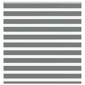 vidaXL Rullgardin zebra mörkgrå 145x100 cm tyg bredd 140,9cm polyester