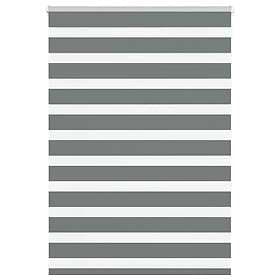 vidaXL Rullgardin zebra mörkgrå 110x150 cm tyg bredd 105,9cm polyester