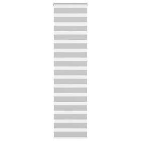 vidaXL Rullgardin zebra ljusgrå 60x230 cm tyg bredd 55,9 cm polyester