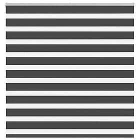 vidaXL Rullgardin zebra svart 140x150 cm tyg bredd 135,9cm polyester