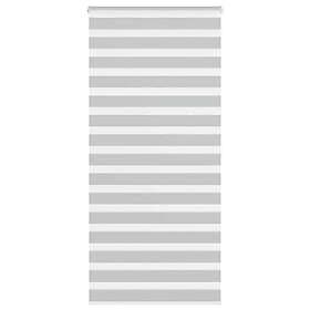 vidaXL Rullgardin zebra ljusgrå 110x200 cm tyg bredd 105,9cm polyester