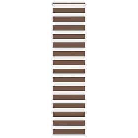 vidaXL Rullgardin zebra brun 55x230 cm tyg bredd 50,9 cm polyester