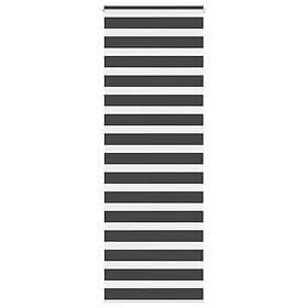 vidaXL Rullgardin zebra svart 80x200 cm tyg bredd 75,9 cm polyester