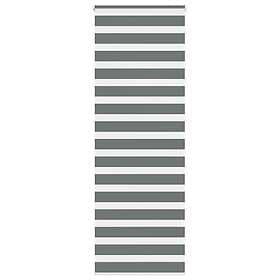 vidaXL Rullgardin zebra mörkgrå 70x230 cm tyg bredd 65,9 cm polyester