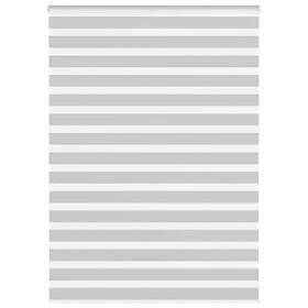 vidaXL Rullgardin zebra ljusgrå 160x230 cm tyg bredd 155,9cm polyester