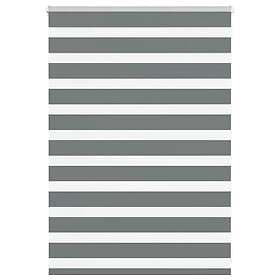 vidaXL Rullgardin zebra mörkgrå 95x100 cm tyg bredd 90,9 cm polyester
