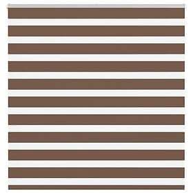 vidaXL Rullgardin zebra brun 150x150 cm tyg bredd 145,9 cm polyester