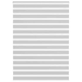 vidaXL Rullgardin zebra ljusgrå 155x200 cm tyg bredd 150,9cm polyester