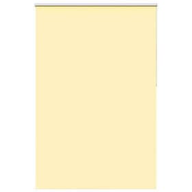 vidaXL Rullgardin mörkläggningsgul 145x230 cm tyg bredd 141,6 cm