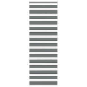 vidaXL Rullgardin zebra mörkgrå 90x230 cm tyg bredd 85,9 cm polyester