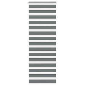vidaXL Rullgardin zebra mörkgrå 90x200 cm tyg bredd 85,9 cm polyester