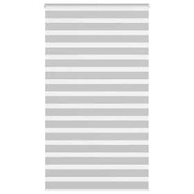vidaXL Rullgardin zebra ljusgrå 125x230 cm tyg bredd 120,9cm polyester