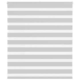 vidaXL Rullgardin zebra ljusgrå 120x100 cm tyg bredd 115,9cm polyester