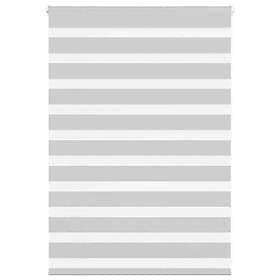 vidaXL Rullgardin zebra ljusgrå 105x100 cm tyg bredd 100,9cm polyester